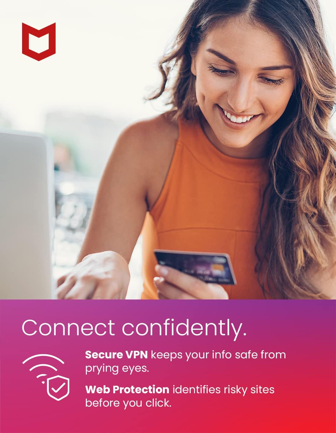 McAfee Total Protection 2024, Antivirus Internet Security Software for 3 Devices, 1 Year Subscription