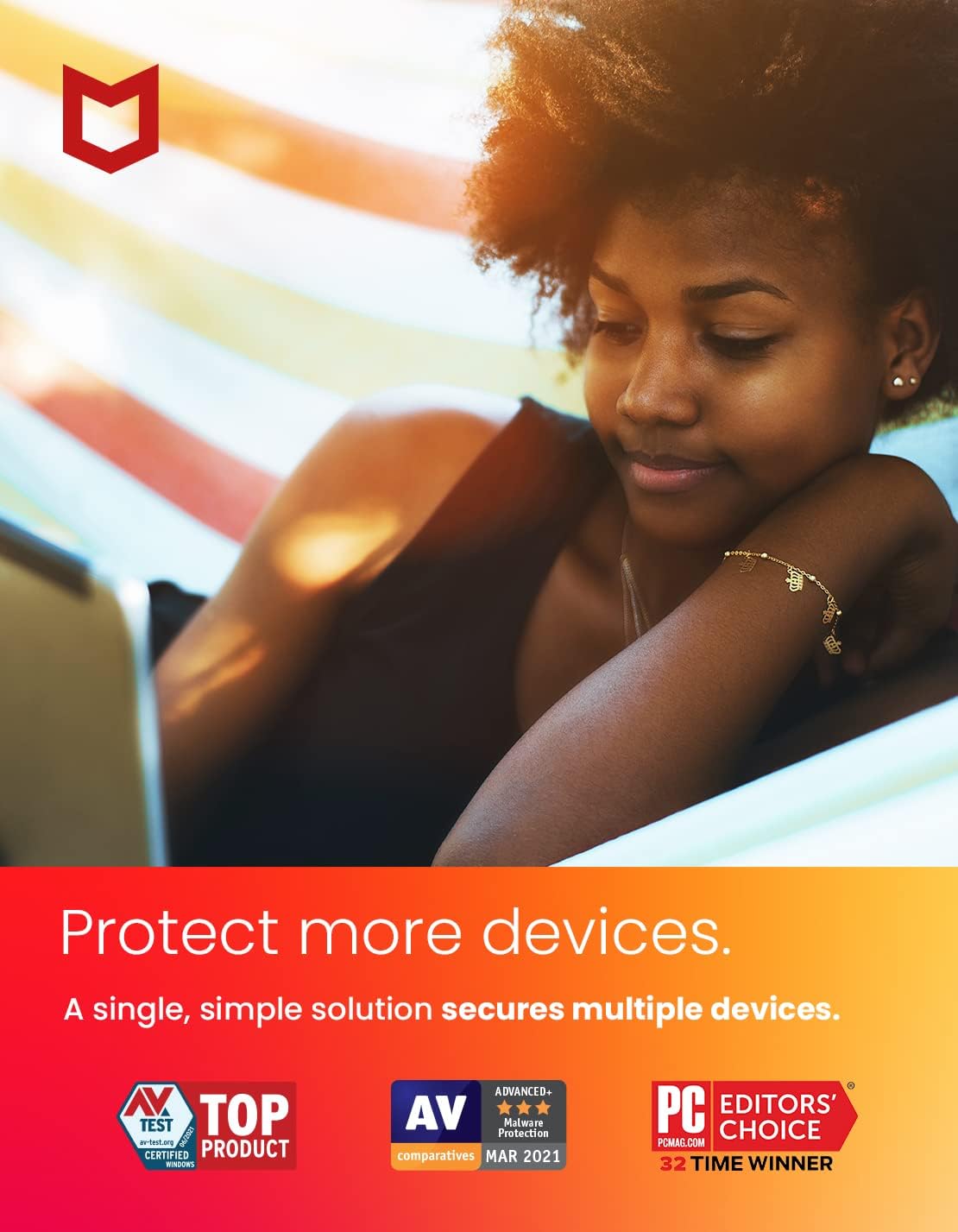 McAfee Total Protection 2024, Antivirus Internet Security Software for 3 Devices, 1 Year Subscription